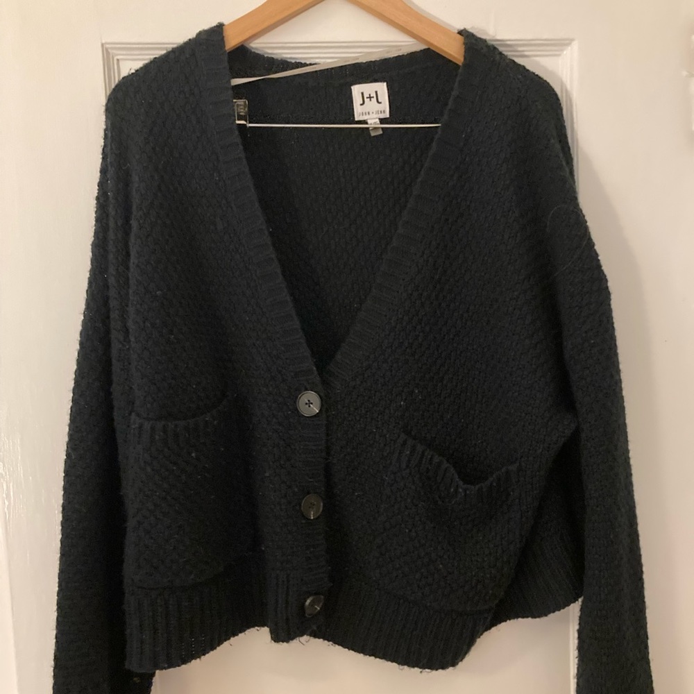 Oversized Navy Cardigan